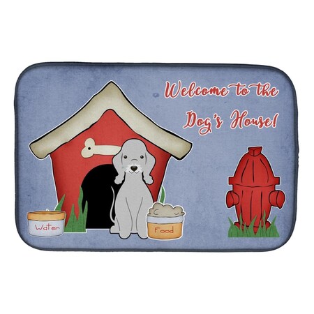 Carolines Treasures Dog House Collection Bedlington Terrier Blue Dish Drying Mat BB2844DDM